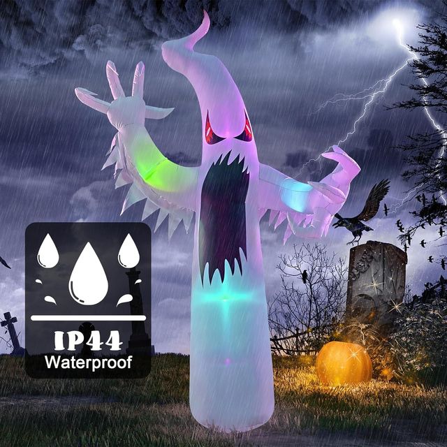 Halloween Inflatables - Giant White Ghost - 12ft