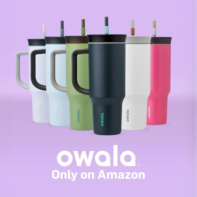 Owala Stainless Steel Triple Layer Insulated Travel Tumbler with Spill Resistant Lid